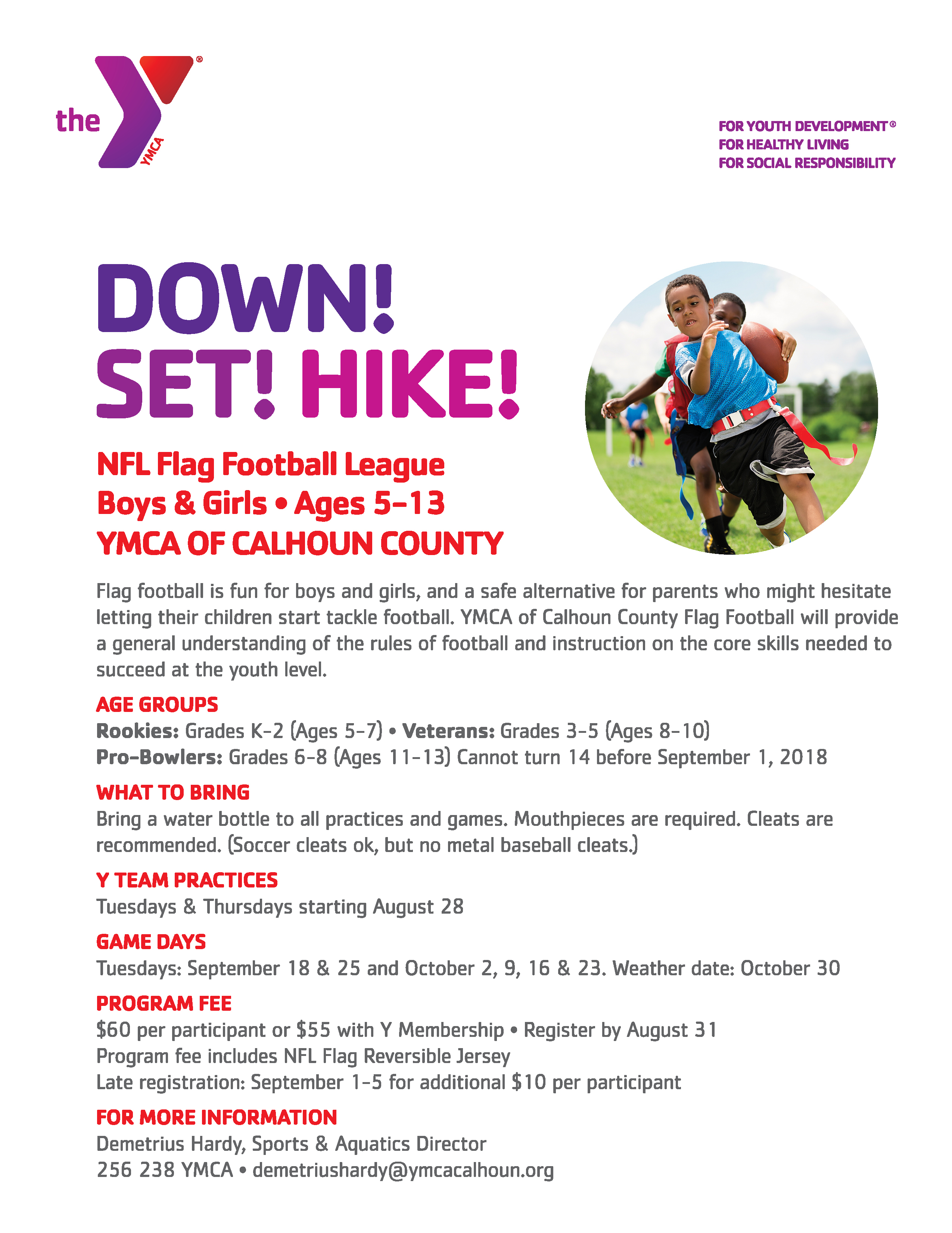 Youth Sports Camps YMCA of Calhoun County